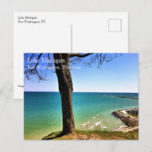 Lake Michigan, Port Washington, WI Briefkaart (Voorkant / Achterkant)