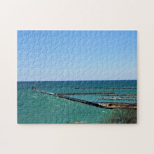 Lake Michigan, Port Washington, WI Legpuzzel (Horizontaal)