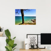 Lake Michigan, Port Washington, WI Poster (Thuiskantoor)