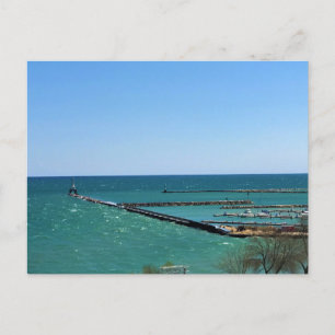 Lake Michigan, Port Washington, Wisconsin Briefkaart
