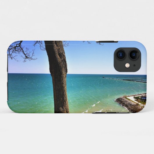 Lake Michigan, Port Washington, Wisconsin Case-Mate iPhone Case (Achterkant (horizontaal))