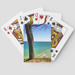Lake Michigan, Port Washington, Wisconsin Pokerkaarten