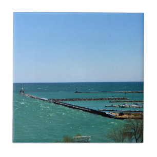 Lake Michigan, Port Washington, Wisconsin Tegeltje