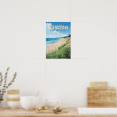 Lake Michigan Reis Kunst Vintage Poster (Keuken)