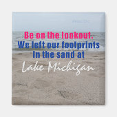 Lake Michigan reizen koelkast magneet (Voorkant)
