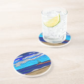 Lake Michigan - Sandstone Onderzetter (Zijkant)