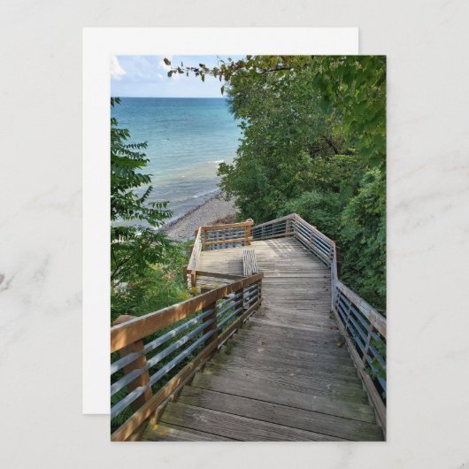 Lake Michigan Save The Date (Voorkant / Achterkant)