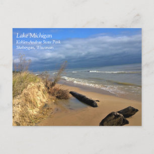 Lake Michigan, Sheboygan, Wisconsin Briefkaart