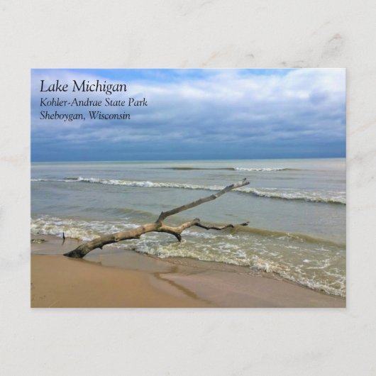 Lake Michigan, Sheboygan, Wisconsin Briefkaart (Voorkant)