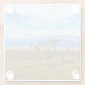 Lake Michigan, Sheboygan, Wisconsin Glazen Onderzetter (Achterkant)