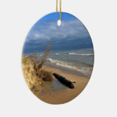 Lake Michigan, Sheboygan, Wisconsin Keramisch Ornament (Rechts)