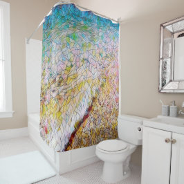 Lake Michigan Shore Shower Curtain Douchegordijn
