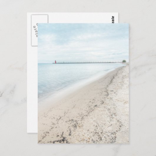 Lake Michigan Shoreline Grote Meren Briefkaart (Voorkant / Achterkant)