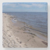 Lake Michigan Shoreline Stenen Onderzetter (Voorkant)