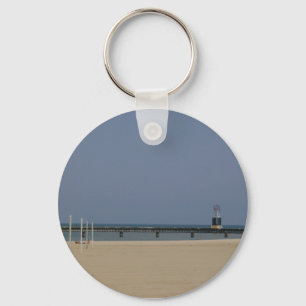 Lake Michigan Shores Beacon Light Sleutelhanger