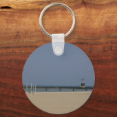 Lake Michigan Shores Beacon Light Sleutelhanger (Voorkant)