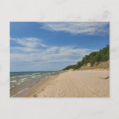 Lake Michigan strand briefkaart (Voorkant)