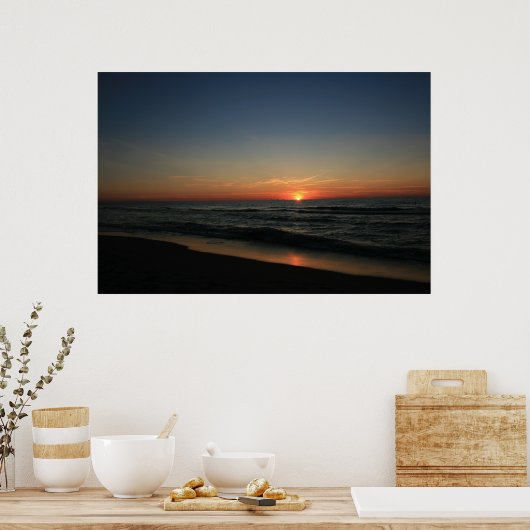 Lake Michigan Sunset 2 Poster (Keuken)