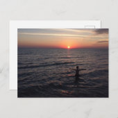 Lake Michigan Sunset Briefkaart (Voorkant / Achterkant)