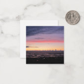Lake Michigan Sunset Flat Note Card Notitiekaartje (Voorkant / Achterkant in situ)