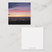 Lake Michigan Sunset Flat Note Card Notitiekaartje (Voorkant / Achterkant)