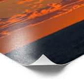 Lake Michigan sunset, Ludington, Michigan Foto Afdruk (Hoek)