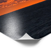 Lake Michigan Sunset, Ludington, Michigan Foto Afdruk (Hoek)