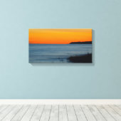 Lake Michigan Sunset, Michigan Canvas Afdruk (Insitu (Houten vloer))