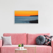 Lake Michigan Sunset, Michigan Canvas Afdruk (Insitu (Woonkamer))