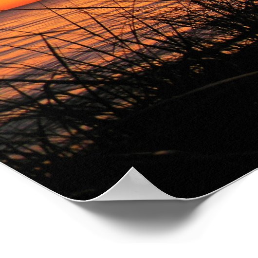 Lake Michigan Sunset Poster (Hoek)