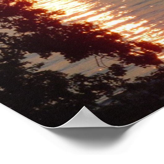 Lake Michigan Sunset Poster (Hoek)