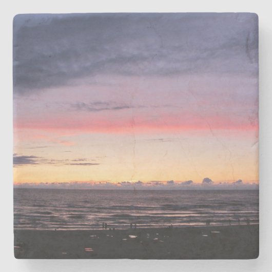Lake Michigan Sunset Stenen Onderzetter (Voorkant)