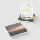 Lake Michigan Sunset Stenen Onderzetter (Zijkant)