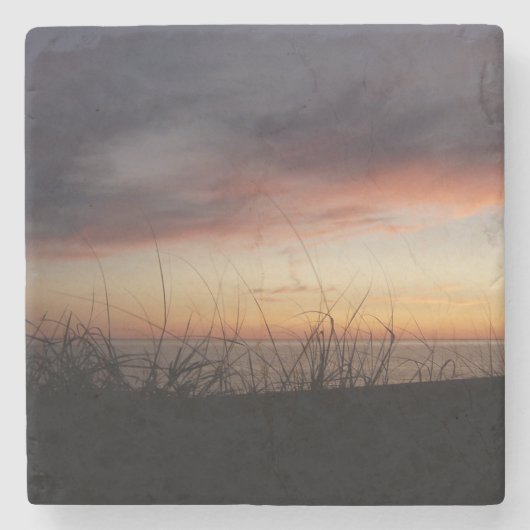 Lake Michigan Sunset Stenen Onderzetter (Voorkant)