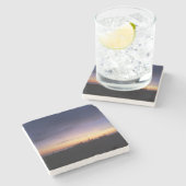 Lake Michigan Sunset Stenen Onderzetter (Zijkant)