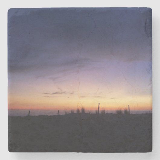 Lake Michigan Sunset Stenen Onderzetter (Voorkant)