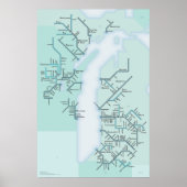Lake Michigan Systems Poster (Voorkant)