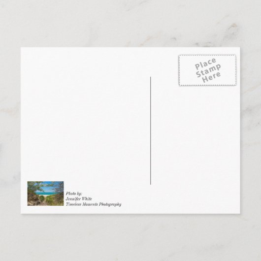 Lake Michigan Tranquility Briefkaart (Achterkant)