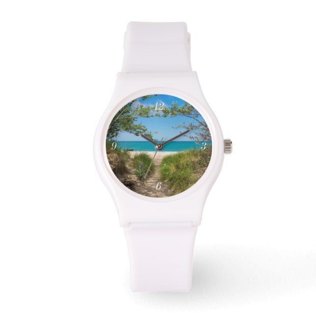 Lake Michigan Tranquility Horloge (Voorkant)