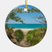 Lake Michigan Tranquility Keramisch Ornament (Voorkant)