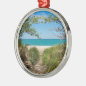 Lake Michigan Tranquility Metalen Ornament (Links)