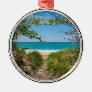 Lake Michigan Tranquility Metalen Ornament