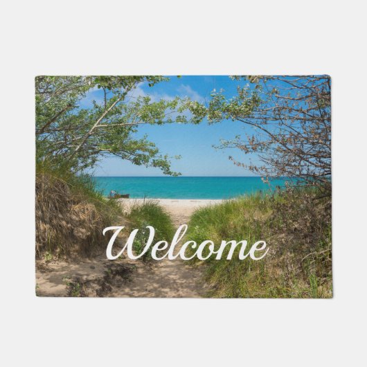 Lake Michigan Tranquility Welcome Doormat Deurmat (Voorkant)