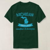 Lake Michigan Unsalted Shark Erie Huron Ontario Su T-shirt (Design voorkant)