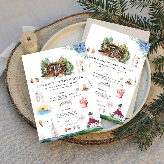 Lake Michigan | Verjaardag Weekend Kaart