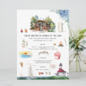 Lake Michigan | Verjaardag Weekend Kaart (Staand voorkant)