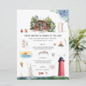 Lake Michigan | Verjaardag Weekend Kaart (Staand voorkant)