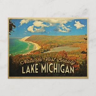 Lake Michigan Vintage Briefkaart
