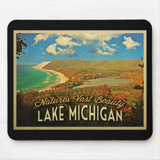 Lake Michigan Vintage Muismat (Voorkant)
