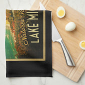 Lake Michigan Vintage Theedoek (Quarter Fold)